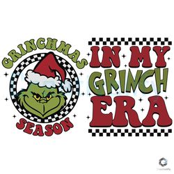 Santa Grinchmas Season SVG Stink Era Vintage File Design