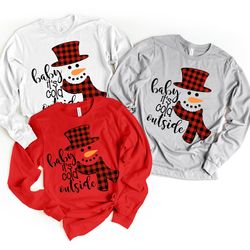 baby its cold outside snowman shirt, christmas snowman shirt, it is the most wonderful time of the year,merry christmas,