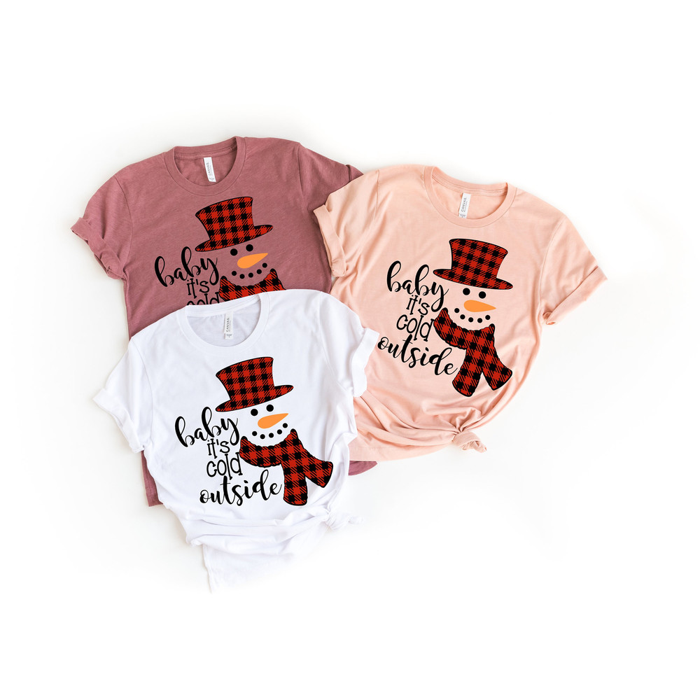 Baby It's Cold Outside Christmas Shirt, Christmas Snowman Shirt, Merry ChristmasShirt, New Year Shirt,Most Wonderful Time of The Year Shirt.jpg