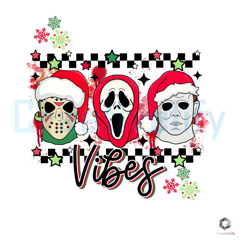 Santa Horror Movie PNG Christmas Vibes File Digital Download.jpg