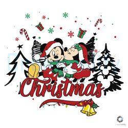 santa mickey and minnie svg christmas vintage cutting file