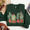 Christmas Cactus Shirt, Christmas Shirt, Cowboy Christmas, Cactus Lover Gift, Plant Lover Shirt, Southern Christmas, Cactus Sweatshirt.jpg