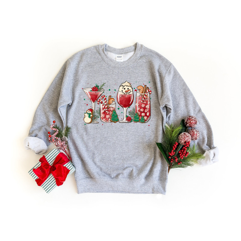 Christmas Cocktails Shirt,Christmas Wine, Peppermint Iced Latte Snowmen Sweets Snow Warm Cozy Winter Women Shirt, Christmas Latte Shirt.jpg