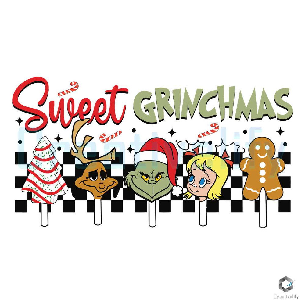 Sweet Grinchmas Vintage SVG Christmas Candy Graphic File.jpg