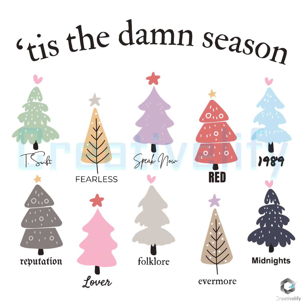 Swift Xmas Tis The Damn Season SVG Christmas Tree File.jpg