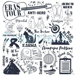taylor swiftie merch svg the eras tour anti hero file download