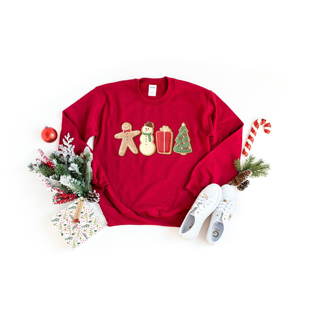 Gingerbread Cookies Sweatshirt, Christmas Shirt, Christmas Sweater, Xmas Shirt, Christmas Gift, Christmas Matching Sweatshirt, Family Shirt.jpg