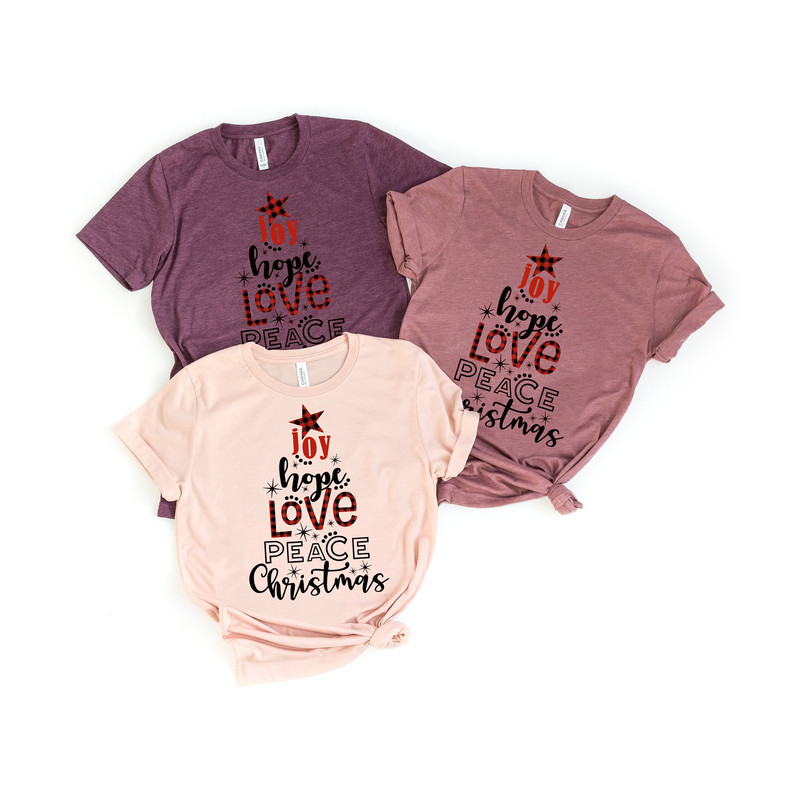 Joy Hope Love Peace Christmas Shirt, Family Matching Christmas Shirts, Christian Christmas Shirt, Christmas Gift, Joy Hope Love Peace.jpg