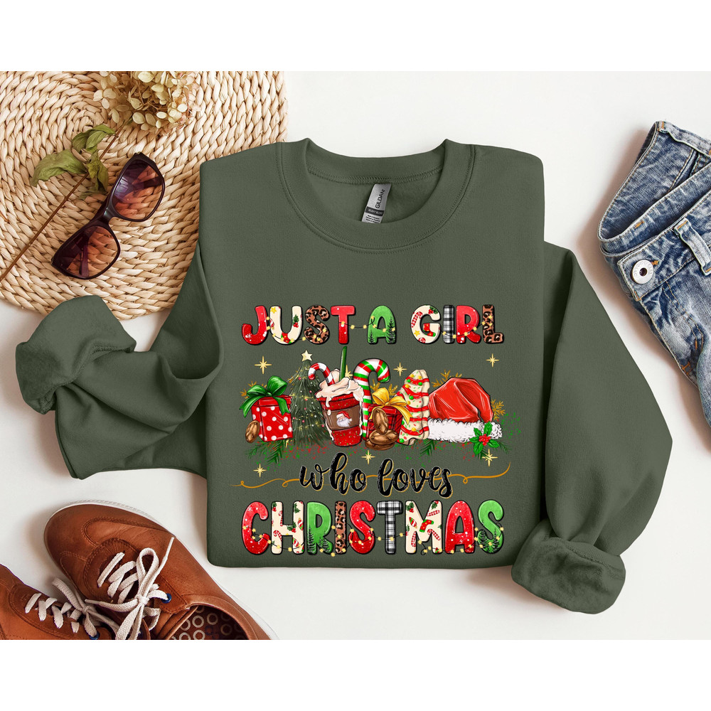 Just A Girl Who Loves Christmas, Merry Christmas Sweatshirt,Tis The Season Shirt, Christmas Gift Shirt,Christmas Shirt,Holiday Winter Shirt.jpg