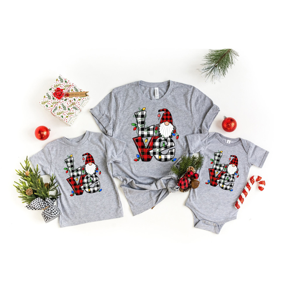 LOVE Christmas Gnome Shirt,Christmas Shirt,It is the Most Wonderful Time Of The Year,Merry Christmas,Matching Family,Family Matching Tee.jpg