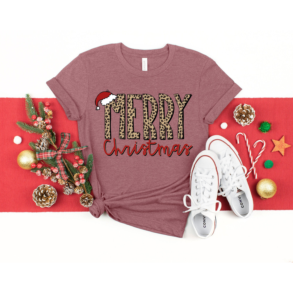 Merry Christmas Leopard , Love Christmas Y'all Shirt,Christmas Shirt,It is the Most Wonderful Time Of The Year,Matching Family Tee.jpg