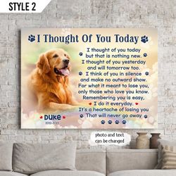 Dog Loss Gift, Dog Memorial Canvas Pet Loss Gifts // Personalized Pet Memorial Canvas// Cat Loss Gift // Do