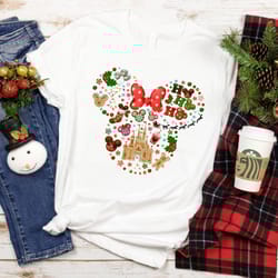 disneyland merry christmas sweatshirt, minnie bow christmas hoodie, disneyworld christmas week, disney ho ho ho shirt, c