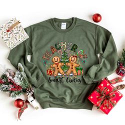 teacher of smart cookies shirt, christmas ginger cookie sweatshirt, gingerbread,christmas gift for teacher,teacher life,