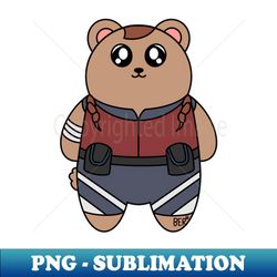 Meg Thomas Bear - Decorative Sublimation PNG File - Enhance Your Apparel with Stunning Detail