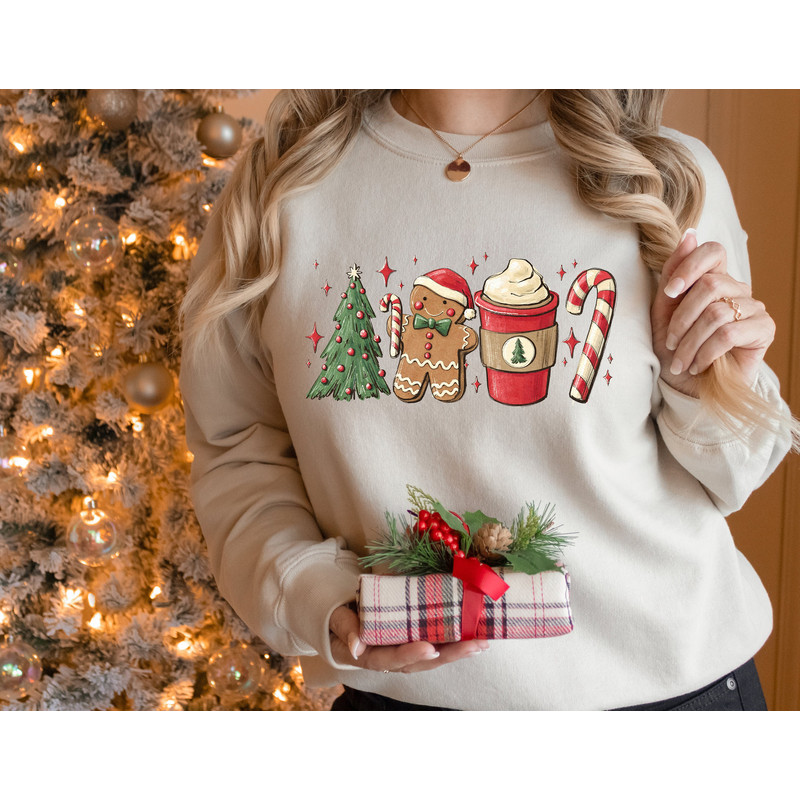 Christmas Coffee Sweatshirts,Christmas Sweatshirt,Soft Cotton Holiday Tee,Comfortable Holiday T-shirt,Womens Christmas Sweatshirt.jpg