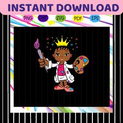 black princess svg, afro puff svg, black girl svg,black girl gift, black girl shirt, painter svg, black girl for silhoue
