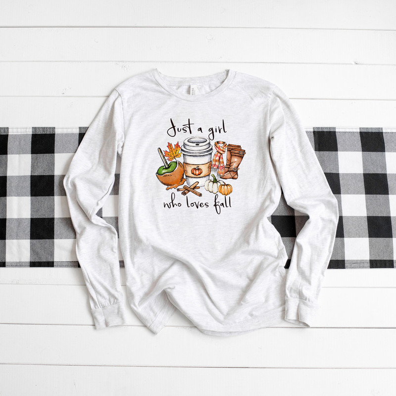 Just a Girl Who Loves Fall Shirt, Womens Fall Long Sleeve, Cute Fall Shirts for Women, Fall Lover's Shirt, Pumpkins Shirt ,Fall Long Sleeve.jpg