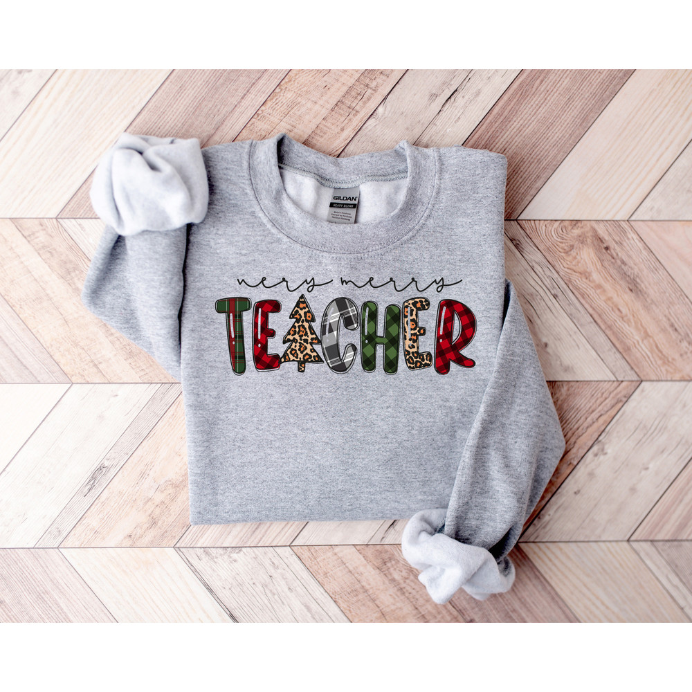 Merry Teacher Sweatshirt,Teacher Christmas Shirt,Christmas Gift For Teacher ,Xmas Teacher Gift, Teacher Christmas Gift Shirt.jpg