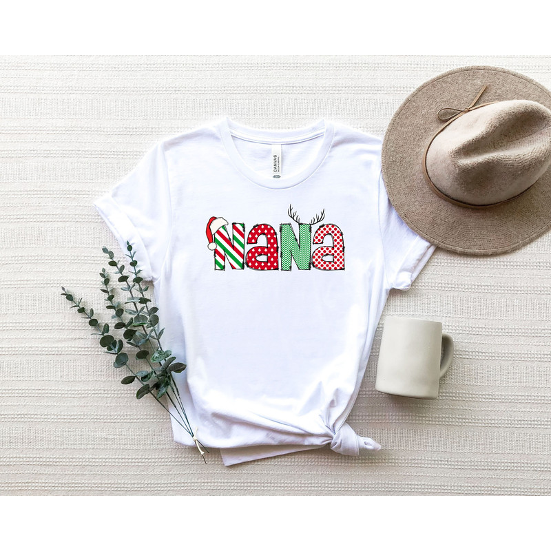 Nana Christmas Shirt, Gift for Mom, Christmas Party Tee, Cute Christmas Gift For Nana, Grandma Claus Shirt,Xmas Nana Shirt,.jpg
