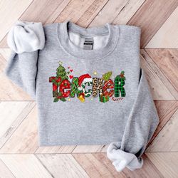 teacher christmas sweatshirt,christmas gift for teacher,love christmas teacher shirt,teacher christmas shirt,christmas s