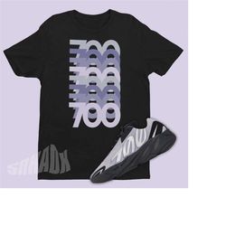 700 stack shirt to match yeezy 700 mnvn geode - geode 700 yeezys shirt - yeezy 700 sneaker graphic tee