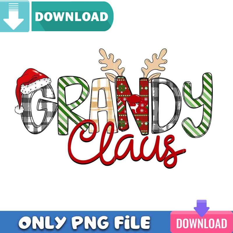 Grandy Claus PNG Perfect Sublimation Design Download.jpg