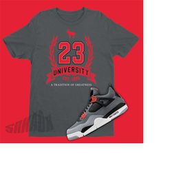 23 university shirt to match air jordan 4 infrared 23 - retro 4 tee - laurel wreath sneakers shirt
