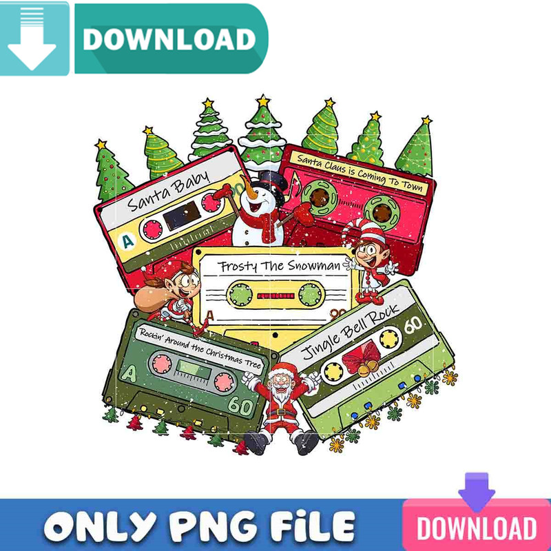Santa Baby Cassette PNG Perfect Files Design Download.jpg