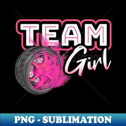 Gender Reveal Team Girl Burnouts Baby Shower Party Gift Idea - Premium PNG Sublimation File - Add a Festive Touch to Every Day