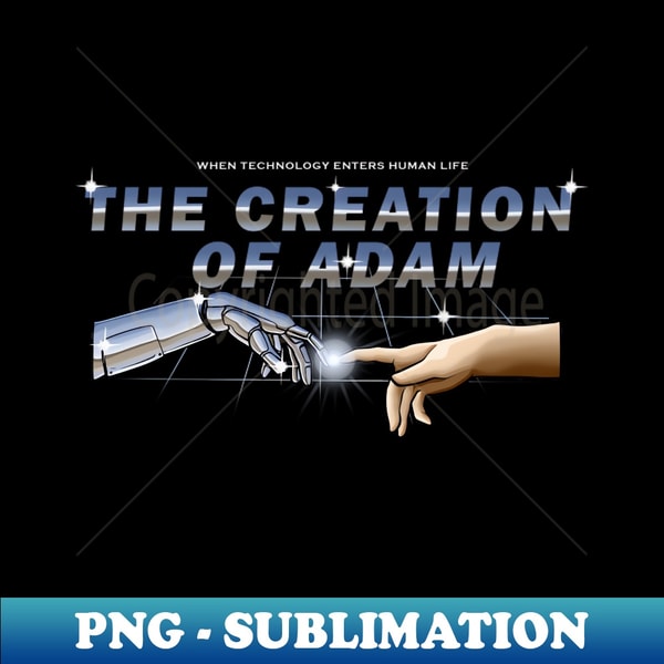 The Creation of Adam - High-Resolution PNG Sublimation File | Inspire ...