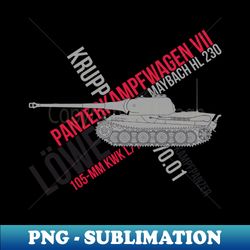 PzKpfw VII Lwe - Exclusive Sublimation Digital File - Vibrant and Eye-Catching Typography