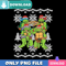TMNT X-Mas PNG Perfect Files Sublimation Design Download.jpg