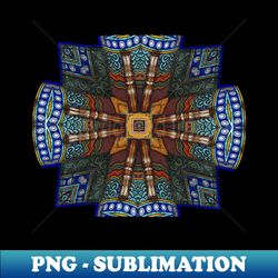 Colorful ornamental photo art design - Retro PNG Sublimation Digital Download - Stunning Sublimation Graphics