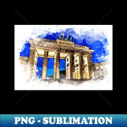 Berlin Germany Watercolor Landscape Art  Deutschland - Unique Sublimation PNG Download - Capture Imagination with Every Detail