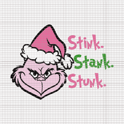 stink stank stunk svg, pink grinch svg, pink christmas svg, pink grinchmas svg, grinchmas svg, woman christmas svg, pink