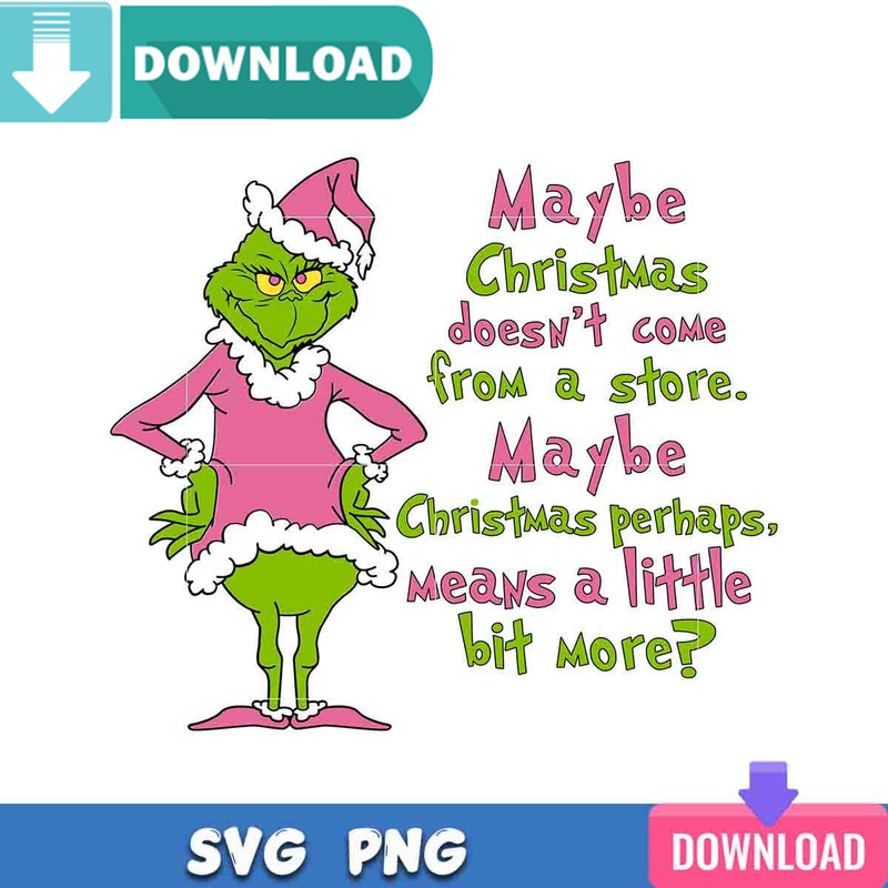 Maybe Christmas Doesn't Come From A Store SVG Perfect Files.jpg