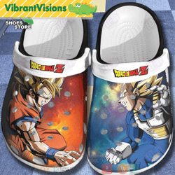 anime dragon ball z songoku and vegeta crocs shoes