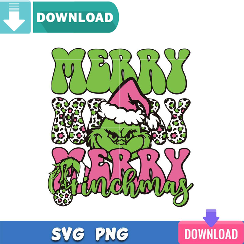 Merry Pink Grinchmas SVG Best Files for Cricut Svgtrending.jpg