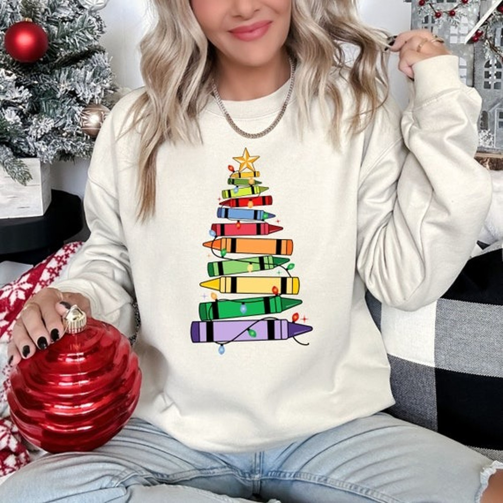 Christmas Teacher Sweatshirt, Christmas Gift For Teacher, Teaching Tee, Teachers Day, Teachers Life Shirt, Teacher Life,Christmas Sweatshirt.jpg