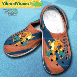 anime pokemon charizard inspired crocs shoes