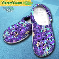 anime pokemon ghost seamless inspired crocs clog shoes