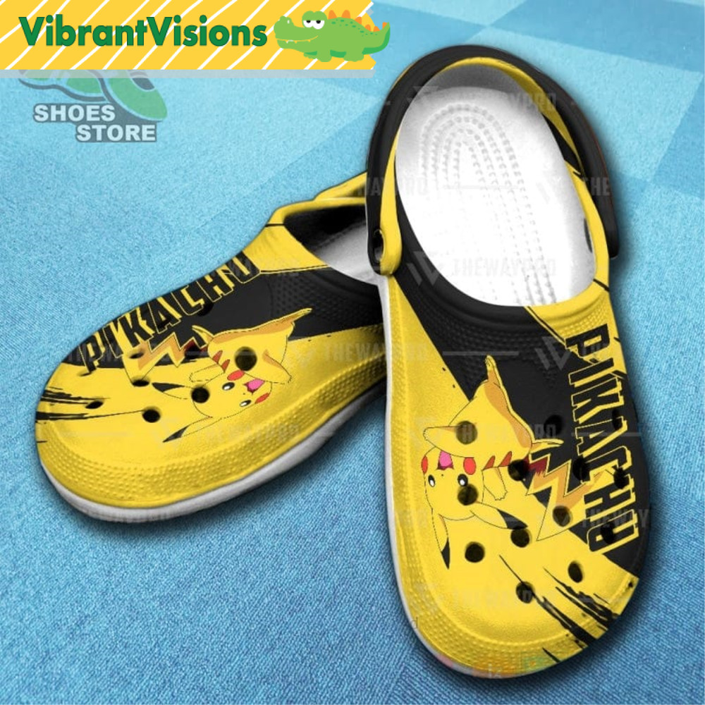 Anime Pokemon Pikachu Inspired Crocs Shoesjpg