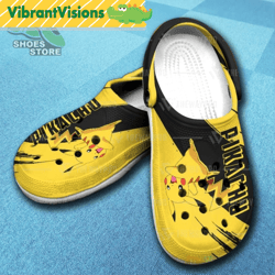 anime pokemon pikachu inspired crocs shoes