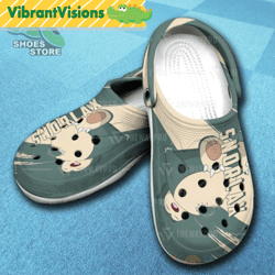 anime pokemon snorlax inspired crocs clog shoes