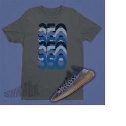 yeezy 350 slate blue match tee, kanye shirt - 350 v2 slate blue tshirt - short sleeve cotton graphic printed yeezy 350 s