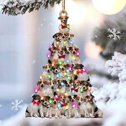 Jack Russell Terrier Lovely Christmas Tree Hanging Ornament Gift Dog Lover