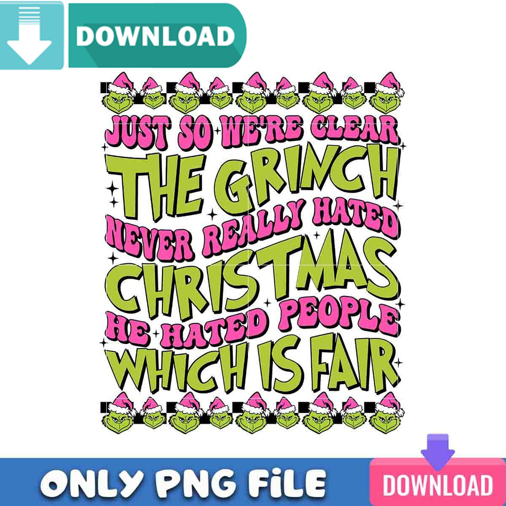 The Grinch Christmas Quotes PNG Perfect Sublimation Design Download.jpg