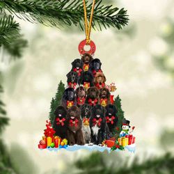 Newfoundland Dog Christmas Tree Ornament Dog Gifts Acrylic Ornament Dog