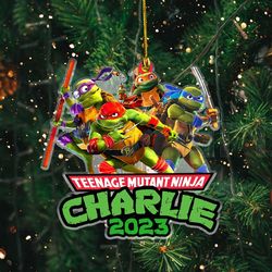Ninja Turtles Ornament Personalized Family Christmas Ornament Custom Ornaments